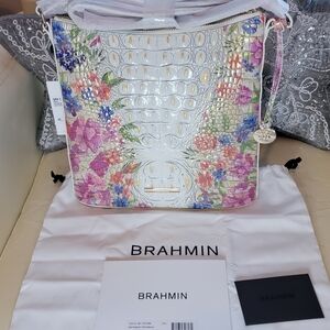 Brahmin Katie Adjustable Crossbody Homegrown Ombre Melbourne Leather Bag NWT